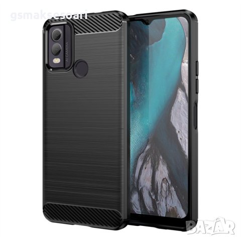 Nokia C22 - Удароустойчив Кейс Гръб CARBON, снимка 1