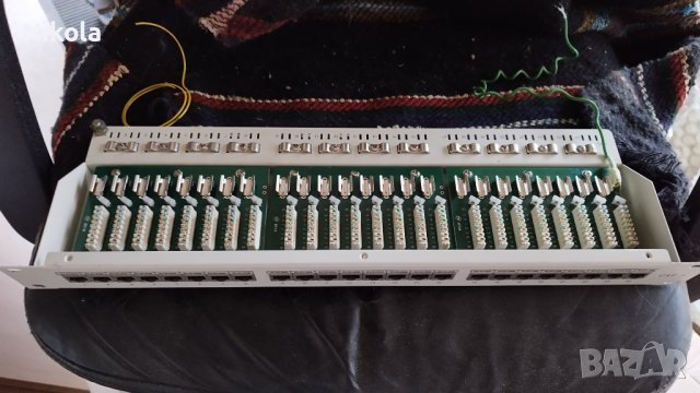 Пач панел за шкаф 19" FTP 24x порта, Cat.5, снимка 4 - Мрежови адаптери - 42187898