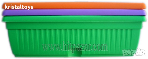 Саксия, Сандъче За Цветя, Цветни – Големи, снимка 1