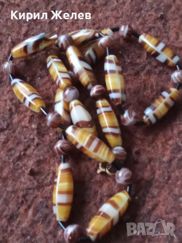 Старинно ретро колие 52689, снимка 6 - Колиета, медальони, синджири - 52866274