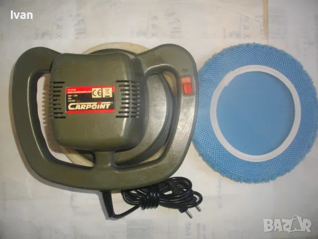 120W/ф240мм CAPROIT НИДЕРЛАНДСКА ЕЛЕКТРИЧЕСКА ПОЛИР ПАСТИР МАШИНА ПОЛИРАНЕ ПАСТИРАНЕ СТЪКЛА ФАРОВЕ, снимка 2 - Полирмашини - 48436542