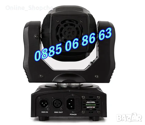 Дискотечен прожектор със 7 диода, прожектор движеща се глава, Moving Head с лазер, снимка 4 - Други - 48094015