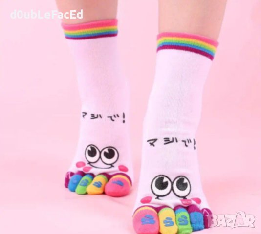 Дамски чорапи с пръсти в няколко цвята, снимка 1