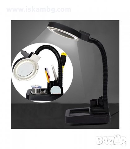 НАСТОЛНА ЛУПА С ЛАМПА - код 808, снимка 2 - Други инструменти - 33947272