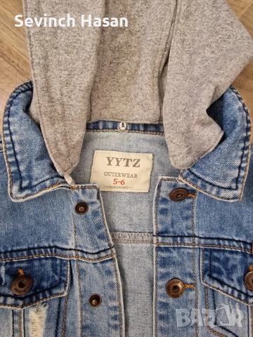 Детско дънково яке за момче- 5- 6 години , снимка 2 - Детски якета и елеци - 53530587