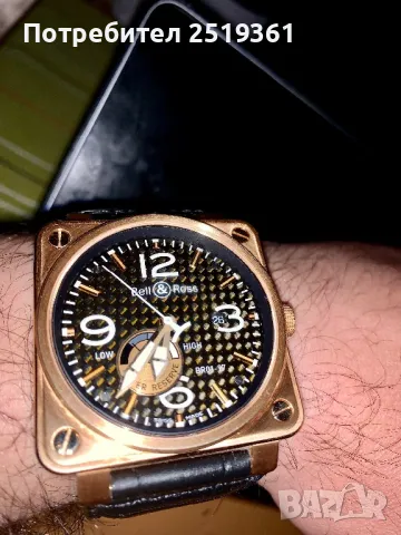 Златен часовник! Bell Ross, снимка 3 - Луксозни - 50024758