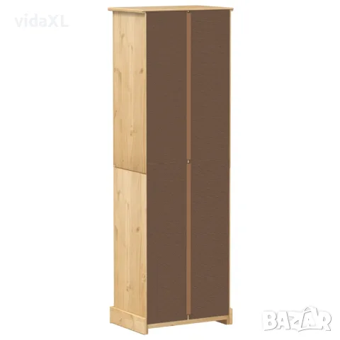 vidaXL Гардероб "Corona" 55x38x170 см бор масив, снимка 6 - Гардероби - 56147451