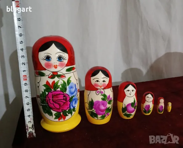 кукла,матрьошка 6-ца-Русия, снимка 2 - Кукли - 49070828