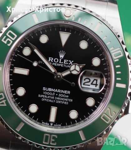 Мъжки луксозен часовник ROLEX SUBMARINER "STARBUCKS" 126610LV, снимка 12 - Мъжки - 41704973