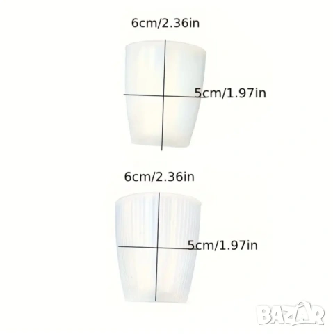 Молдове комплект 2 броя половинки кашпи, снимка 4 - Форми - 53162572