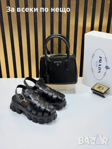 Prada Дамски Сандали Прада - Бели Или Черни Код SEM-243, снимка 8 - Сандали - 55776630