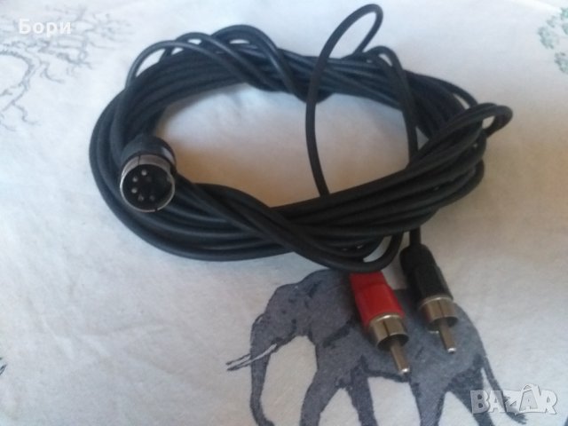 Немски кабел петица към 2 чинч 5 метра, снимка 1 - Други - 33859823