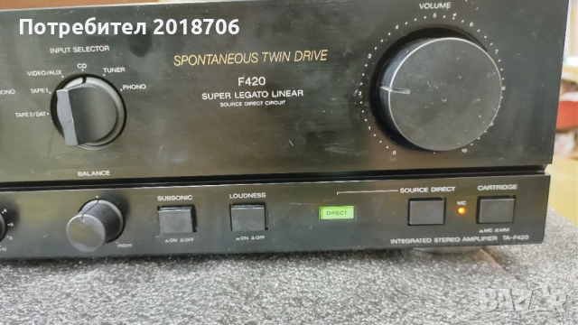  Усилвател Sony TA-F420, снимка 8 - Ресийвъри, усилватели, смесителни пултове - 52922214