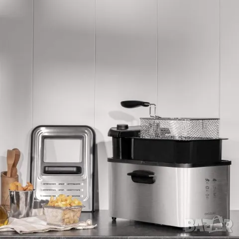 Фритюрник Cecotec CleanFry Infinity 4000, 3270 W, 4 л, Регулируем термостат, Филтър OilCleaner, снимка 6 - Фритюрници - 49435418