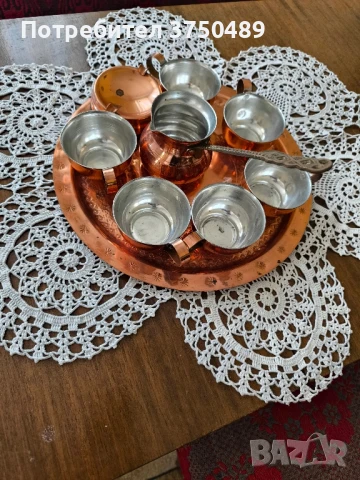Меден сервиз за кафе от 9 части