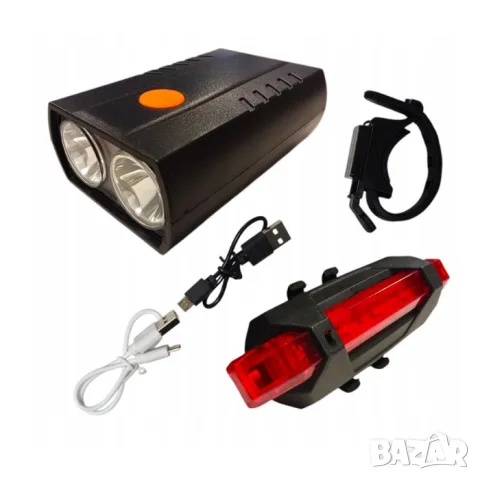 Комплект USB LED фар и стоп за велосипед