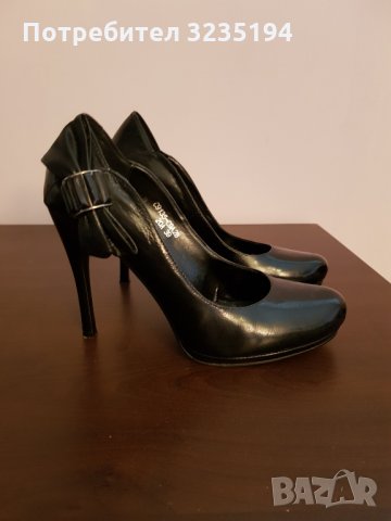 Basconi черни обувки, снимка 2 - Дамски обувки на ток - 34861672
