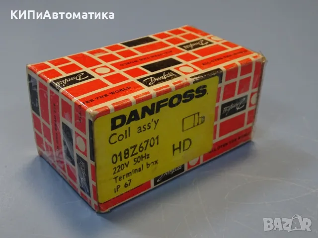 бобина за електромагнитен вентил Danfoss 018Z6701 coil assy 220V, снимка 8 - Резервни части за машини - 56294327