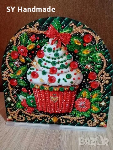 Диамантени Коледни салфетници, снимка 4 - Коледни подаръци - 47798865