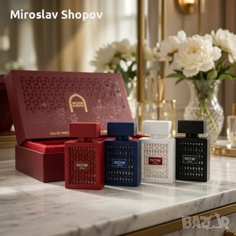Луксозен комплект арабски парфюми Afleyk Scents Now 4x30 мл EDP , снимка 4 - Дамски парфюми - 56107816