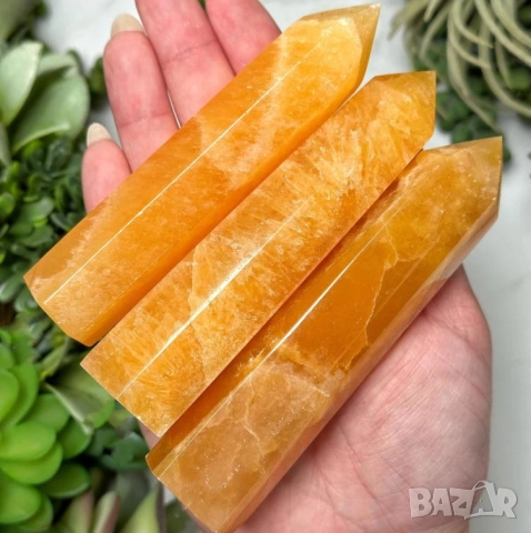 Calcite ЕстественКристал Медено Оранжев Калцит Жълт Калцит Минерал Чакра Рейки ФънШуй Медитация Йога, снимка 17 - Колекции - 52412307