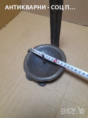 Стар Ръчно Кован Стенен Свещник., снимка 12 - Антикварни и старинни предмети - 49214565