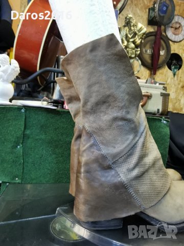 Уникални мъжки кожени боти A. S. 98/42 номер , снимка 4 - Мъжки боти - 42345083