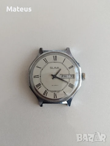 Часовник Slava, снимка 2 - Антикварни и старинни предмети - 50470458