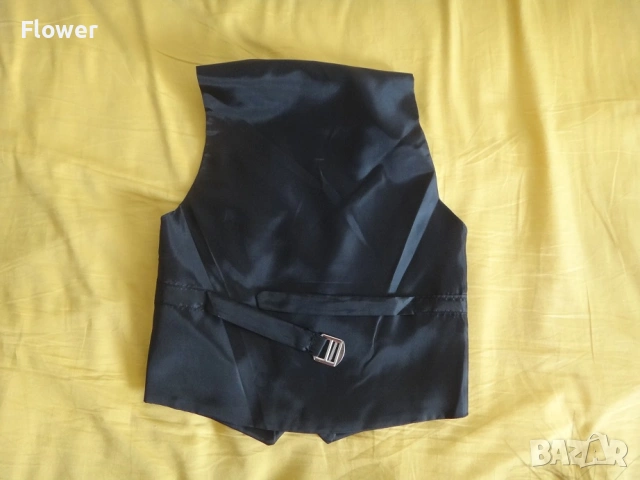 Нов Детски официален черен костюм от 3 части, размер 104-110см, за 4-5 години, снимка 8 - Детски комплекти - 53272249