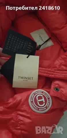 TWINSET Milano Womens Down Jacket Parka Size 44/ - M НОВО! ОРИГИНАЛ! Дамска пухено яке Парка!, снимка 10 - Якета - 47723602