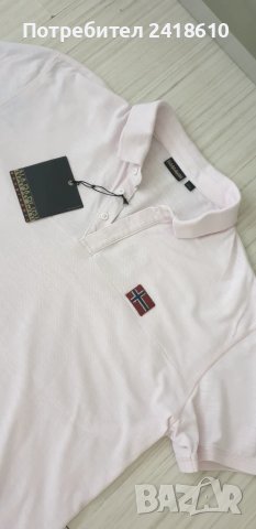 Napapijri  Pique Cotton Regular Fit Mens Size XL НОВО! ОРИГИНАЛ! Мъжка Тениска!