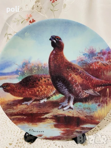 порцеланова чиния за стена 3 , снимка 2 - Декорация за дома - 51370102