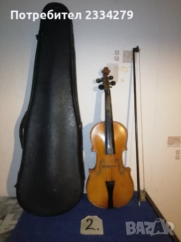 Стари струнни музикални инструменти, цигулки и тамбура. , снимка 12 - Антикварни и старинни предмети - 52675823