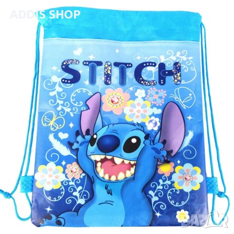 Модна детска чанта с шнур Lilo & Stitch, 2цвята - 023, снимка 3 - Раници - 39802710