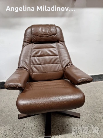 Фотьойл, кресло от естествена кожа със зони за релакс , снимка 7 - Дивани и мека мебел - 51310757