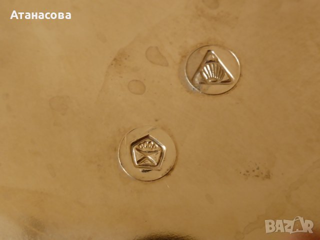 Руски посребрен поднос табла 32 см Олимпиада Москва 80, снимка 5 - Аксесоари за кухня - 44265238