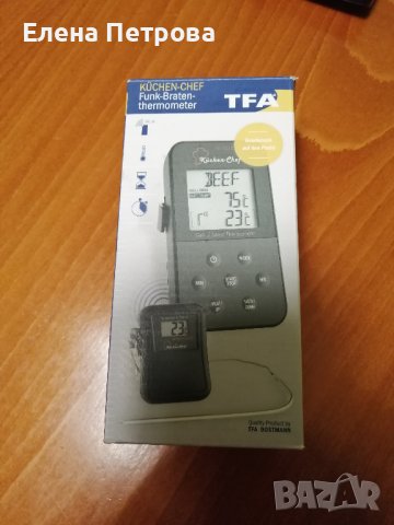 Цифров термометър TFA BBQ Core 14.1504, 0 + 300 °C 