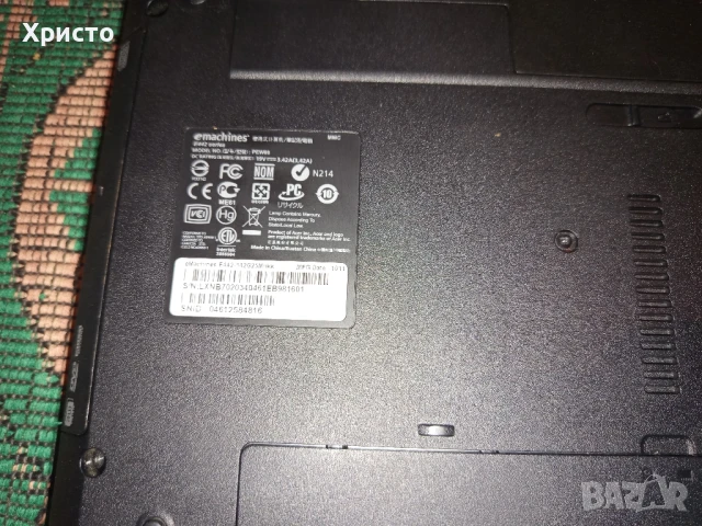 продавам лаптоп emachines , снимка 5 - Лаптопи за дома - 51167676