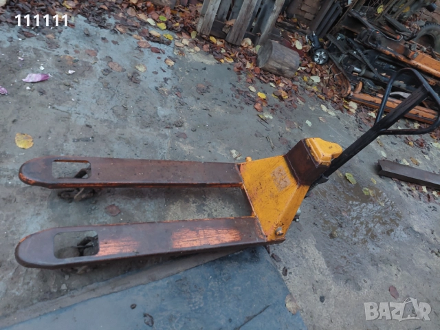 Палетна  количка работеща , снимка 5 - Индустриална техника - 37676133