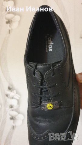 работни обувки с метално бомбе Atlas 43700 CX 320 ESD S2  номер 45, снимка 9 - Други - 42541693