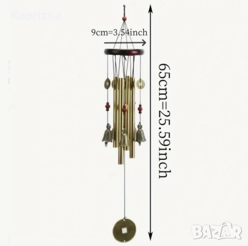 Вятърни звънчета с монетки, снимка 6 - Декорация за дома - 37418171