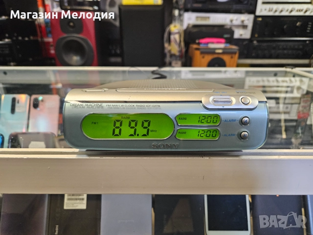 Радио с часовник и будилник SONY ICF-C273L