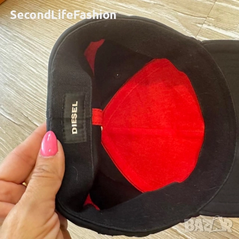Бейзболна шапка Diesel Supertranceported, неопренова черна , снимка 5 - Шапки - 52815430