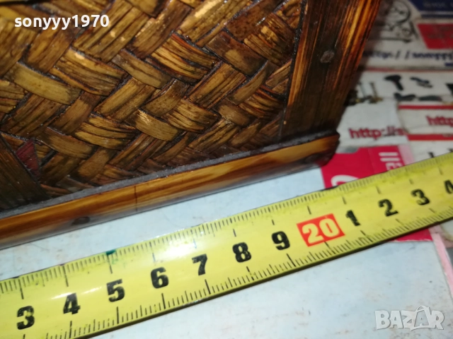 КРАСИВА ПЛЕТЕНА КУТИЯ ОТ ЕДНО ВРЕМЕ 0109252037LCHERY, снимка 8 - Антикварни и старинни предмети - 51570910