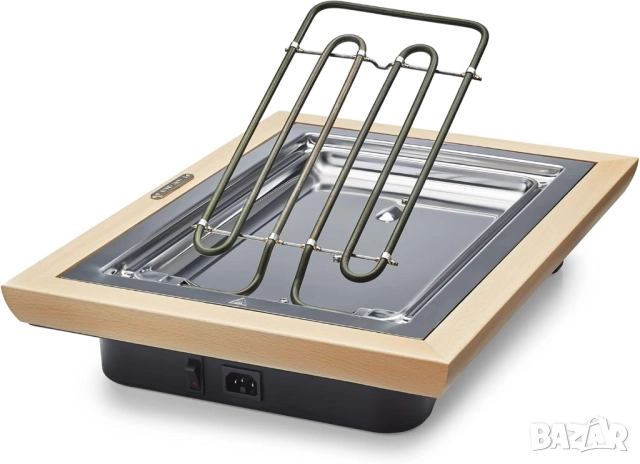 Грил/Скара с Естествен Камък, 1100W, Голяма Площ за Готвене, LAGRANGE Grill Stone Deluxe 199005!, снимка 3 - Скари - 52123373