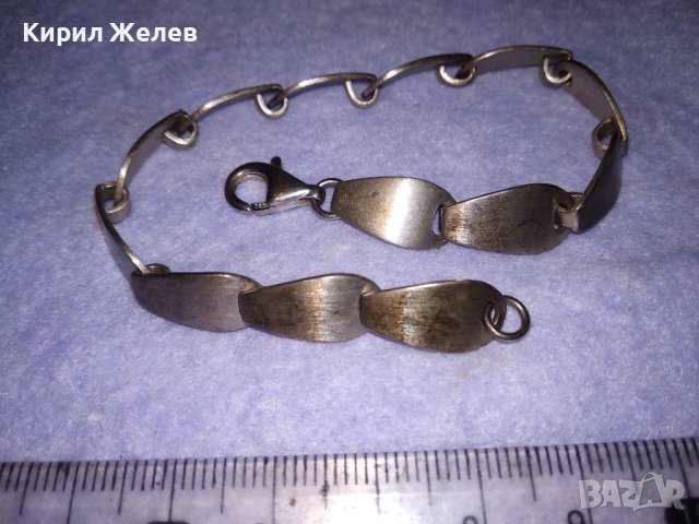 КРАСИВА ДИЗАЙНЕРСКА МАРКОВА ФЕШЪН АРТ СРЕБЪРНА ГРИВНА СРЕБРО 925 ЧАСТ от КОМПЛЕКТ 38685, снимка 12 - Гривни - 41741052