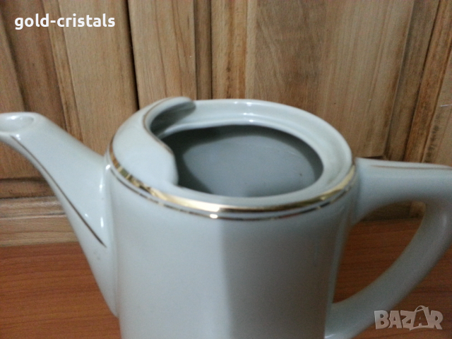 Стар български порцелан кана чийник, снимка 3 - Антикварни и старинни предмети - 34177743