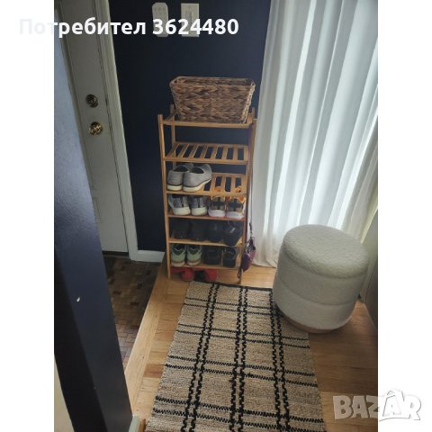4065 Дървен стилаж за обувки с 3 рафта, снимка 3 - Други стоки за дома - 42144973