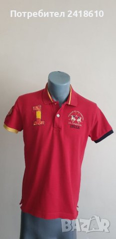 La Martina IBIZA Pique Cotton Slim Fit Mens Size S ОРИГИНАЛНА Тениска!, снимка 8 - Тениски - 41729317