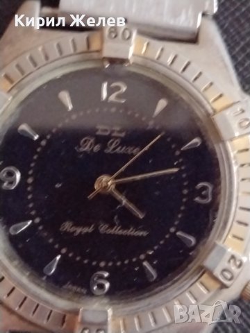 DE LUX ROYAL COLLECTION JAPAN Страхотен МЪЖКИ ЧАСОВНИК НЕСТАНДАРТЕН Унисек модел 33198, снимка 2 - Мъжки - 38701304